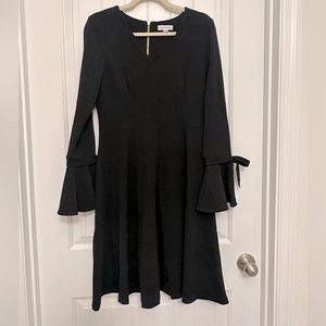Black Long Sleeved Calvin Klein Dress- Size 6